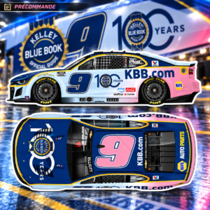 ** Précommande ** 2026 Chase Elliott #9 Kelley Blue Book 100th Anniversary